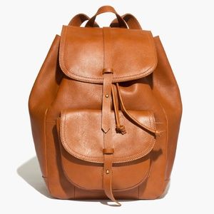 Madewell Transport Rucksack in English Saddle